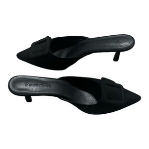 Elegant Black Mules by Herezot